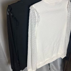 Work blouses , worn twice . Great condition